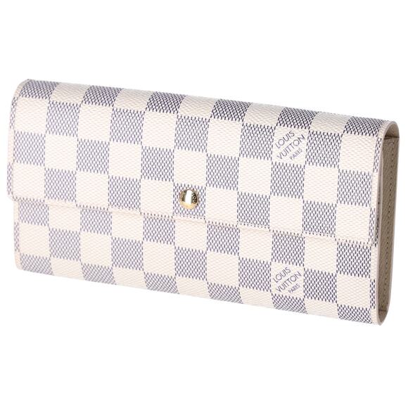 Louis Vuitton Sarah Envelope Wallet Damier Azur Beige - Picture 2 of 7